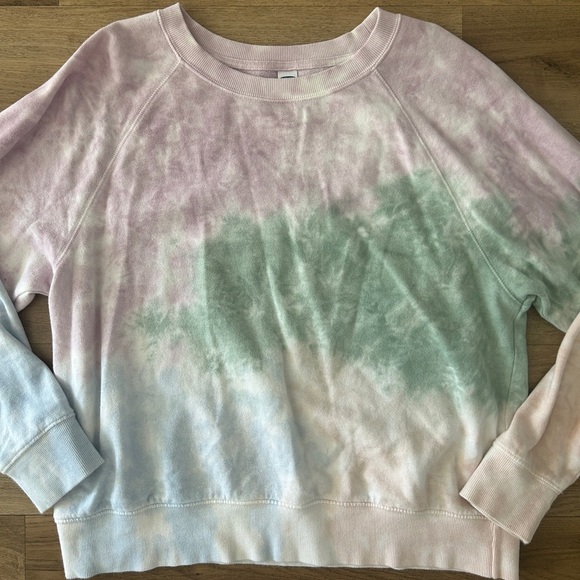Old Navy Tie Dye Multi-color Crewneck Sweatshirt Size M, Used - Picture 7 of 11